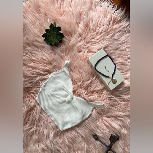 Blashe white crop top with straps. new - Picture 2 of 10